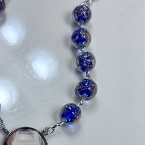 New, unique luminous, glow-in-the-dark one decade photo car rosary. - Picture 5 of 10